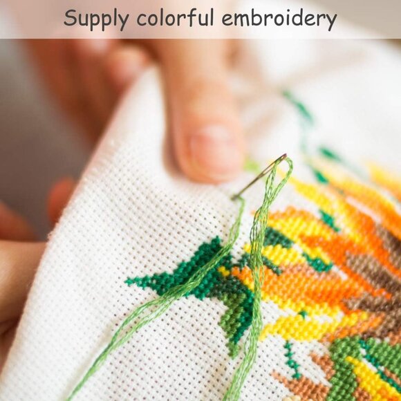 8 Pieces 14 Count Aida Cross Stitch Fabric, Cotton, 12x18-Inch, 8 Colors - Picture 7 of 7